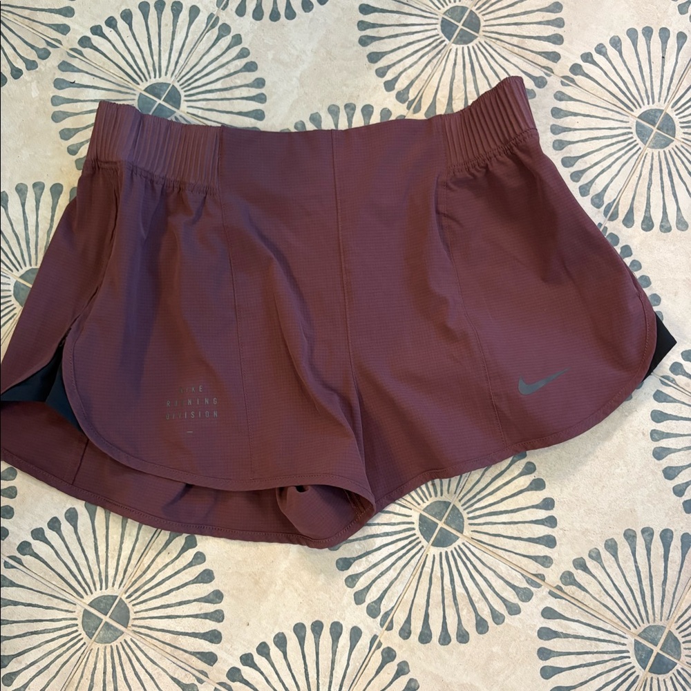 Nike Women's Athletic Shorts in Burgundy